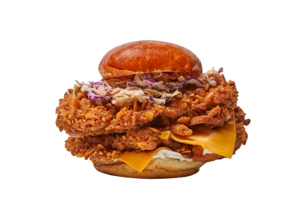 DOUBLE CRAZY CHICKEN BURGER